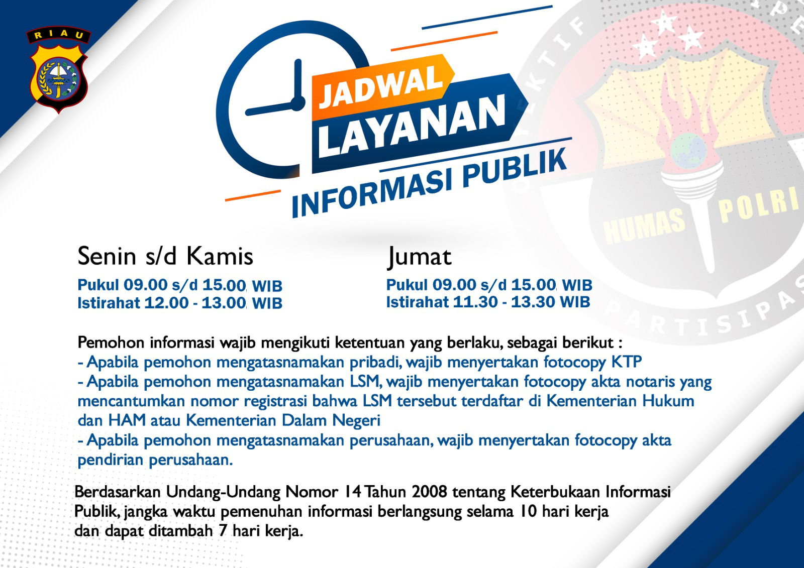 Jadwal Pelayanan