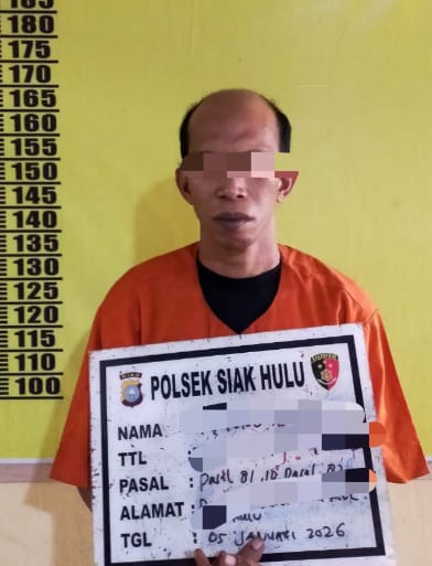 Polsek Siak Hulu Tangkap Pelaku Pencabulan Terhadap Anak Tiri Sejak Kelas 6 SD