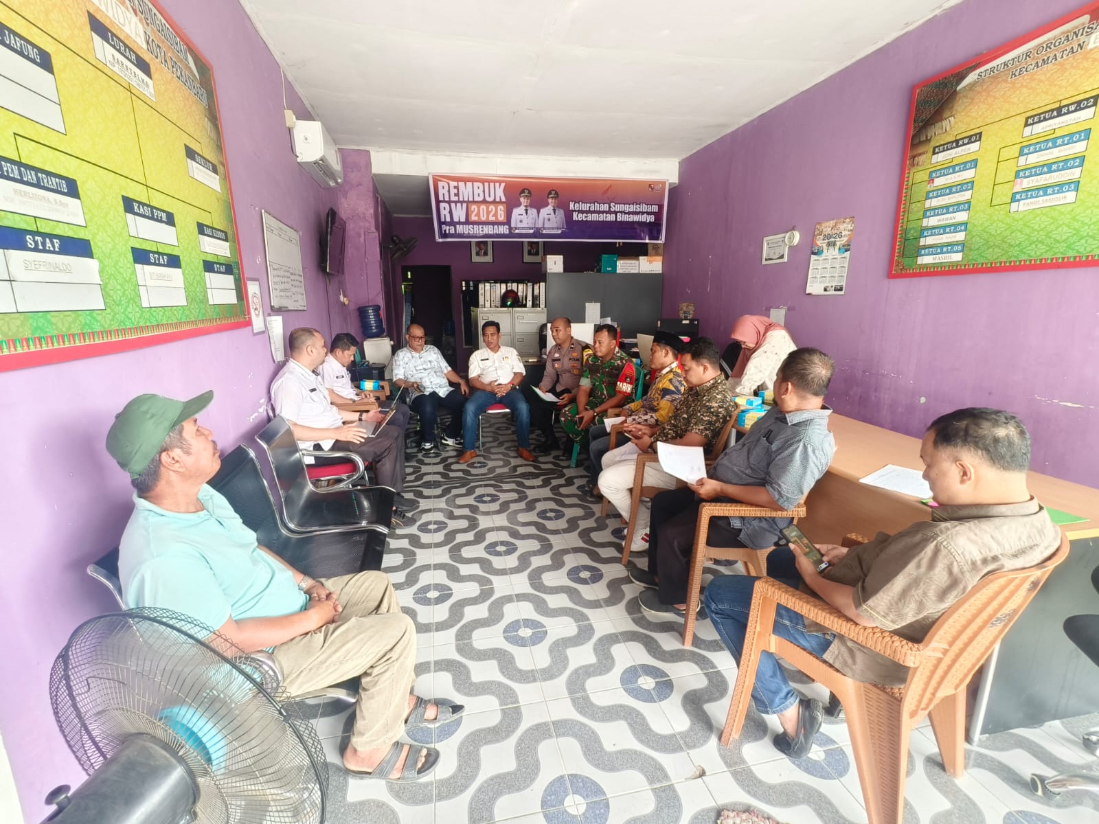 Polsek Binawidya Hadiri Rembuk RW 2026 Pra Musrenbang Kelurahan Sungai Sibam