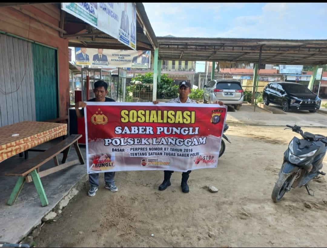 Polsek Langgam Gencarkan Sosialisasi Saber Pungli, Ajak Masyarakat Tolak Praktik Ilegal