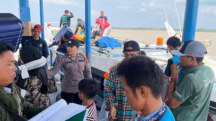 Arus Balik di Tembilahan Masih Berlangsung, 487 Penumpang Bertolak ke Kepri, Batam Mendominasi