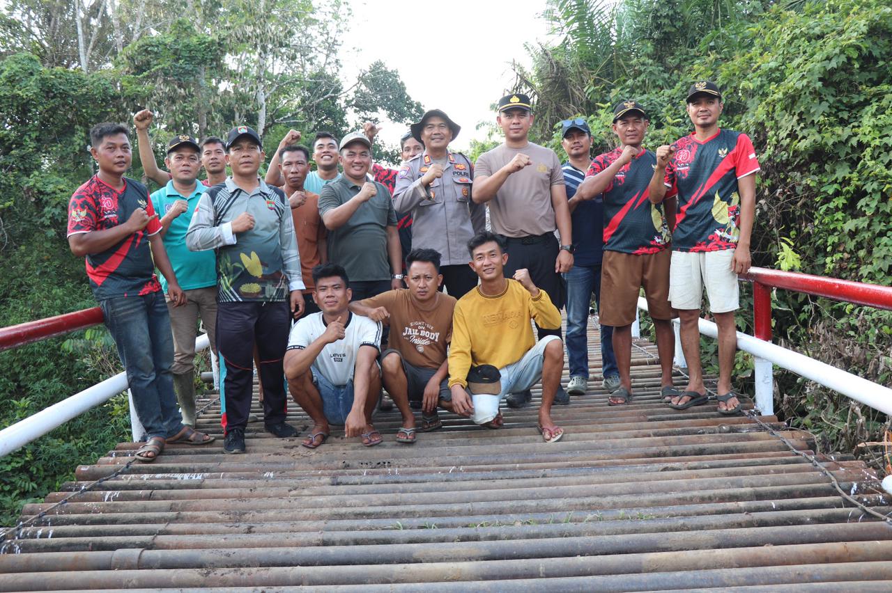 Aksi Nyata BELIDA! Polres Musi Rawas Revitalisasi Jembatan Demi Keselamatan Warga