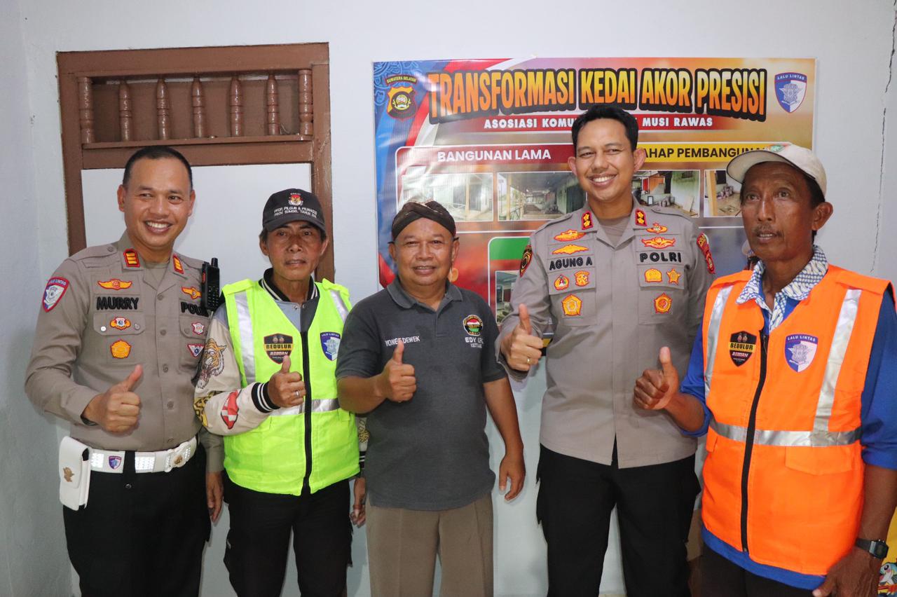 Wujudkan Program Kapolda Sumsel, Polres Musi Rawas Sulap Kedai Ojek Jadi Markas 'Jaga Kamtibmas' dan Anti-Knalpot Brong!