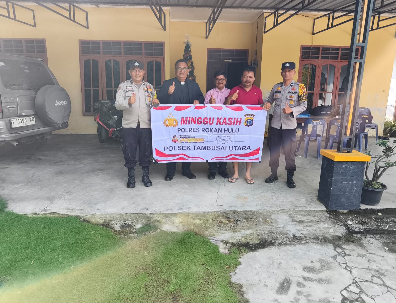 Polsek Tambusai Utara Gelar Minggu Kasih, Jemaat Diajak Aktif Jaga Kamtibmas