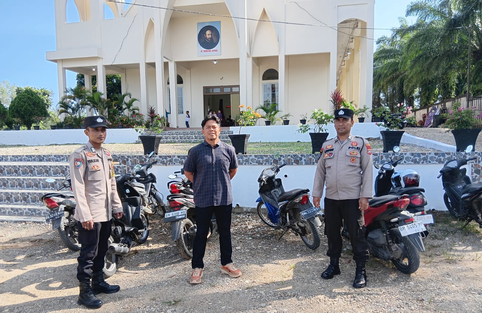 Polsek Rambah Perkuat Pengamanan Ibadah, Patroli Minggu Kasih Digelar Serentak di Pasir Pengaraian