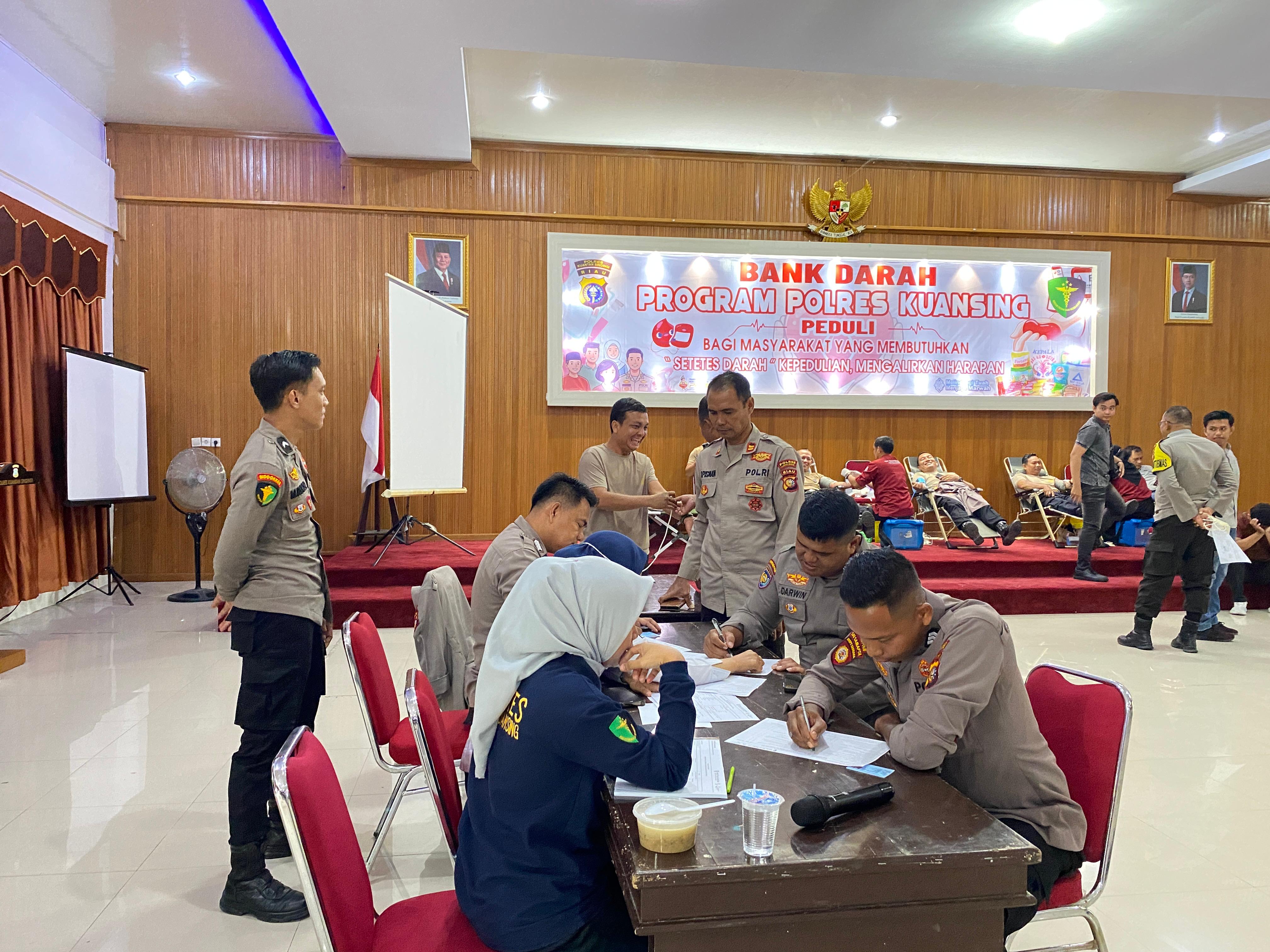 Polres Kuansing Peduli Masyarakat: Setetes Darah Mengalirkan Harapan