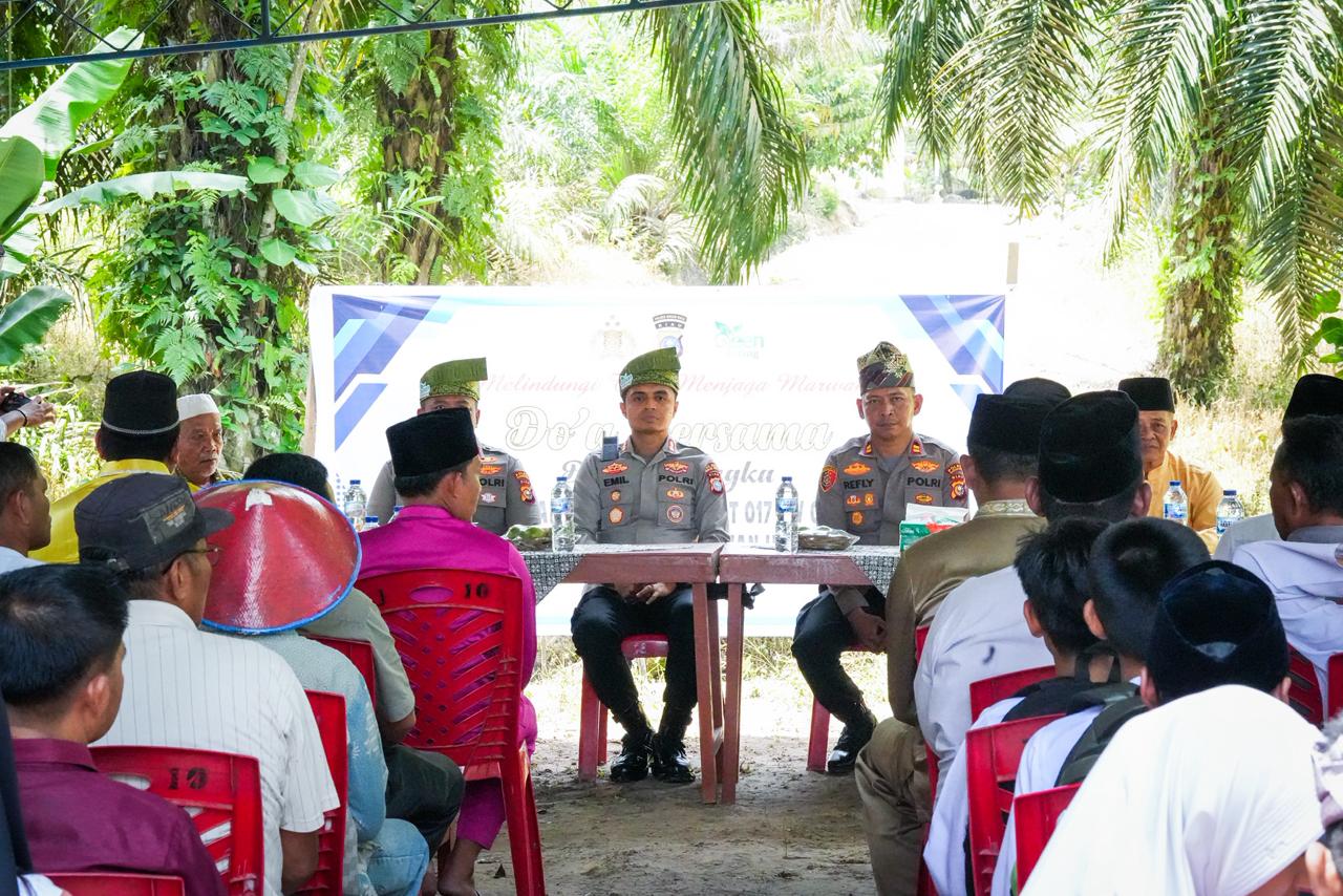 Kapolres Rokan Hulu Pimpin Doa Bersama, Pembangunan Jembatan Presisi di Muara Jaya Resmi Dimulai