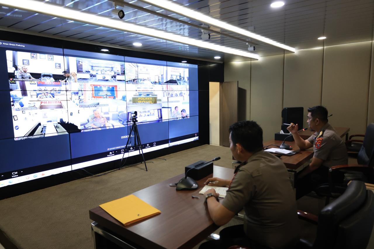 Polda Riau Gelar Anev Program Green Policing Secara Hybrid, Evaluasi Kinerja Berjalan Kondusif