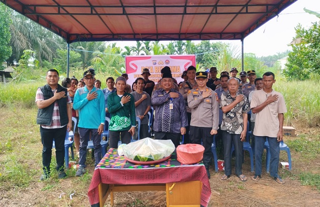 Diawali Doa Bersama, Pembangunan Jembatan Presisi Polri di Ukui Dikerjakan, Warga Sambut Antusias