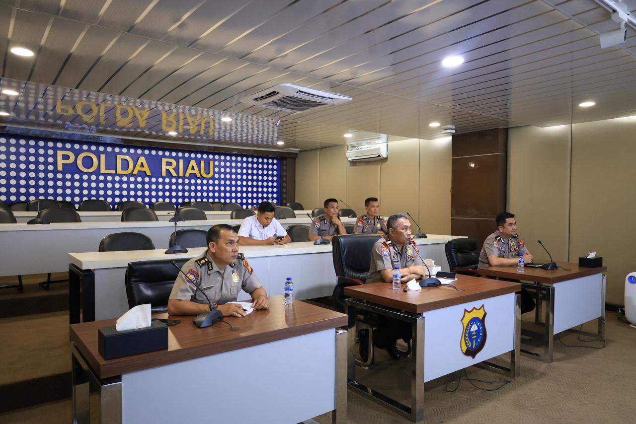 Anev Green Policing Digelar Secara Hybrid di Polda Riau, Situasi Aman dan Terkendali