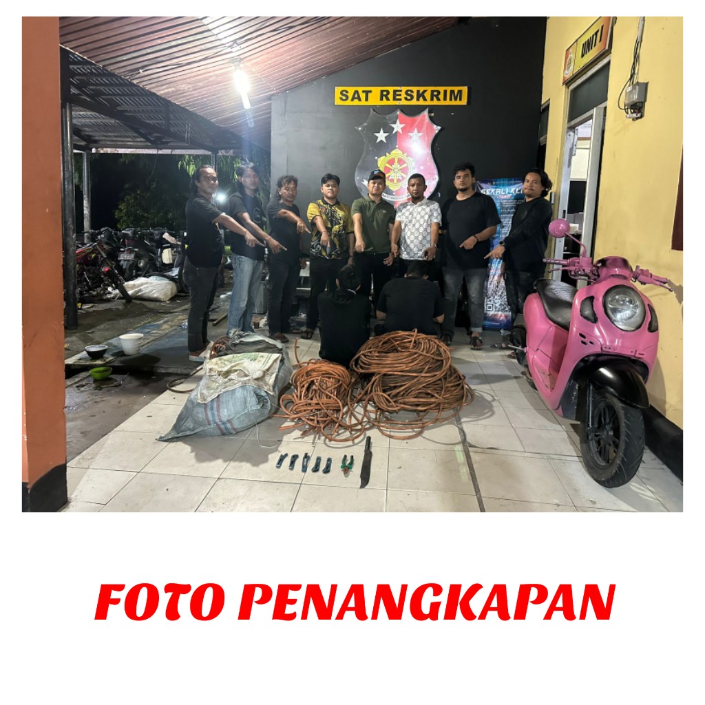 Polres Rokan Hilir Berhasil Ungkap Kasus Pencurian Kabel Milik PT. Petronesia Benimel, Dua diduga Pelaku Diamankan