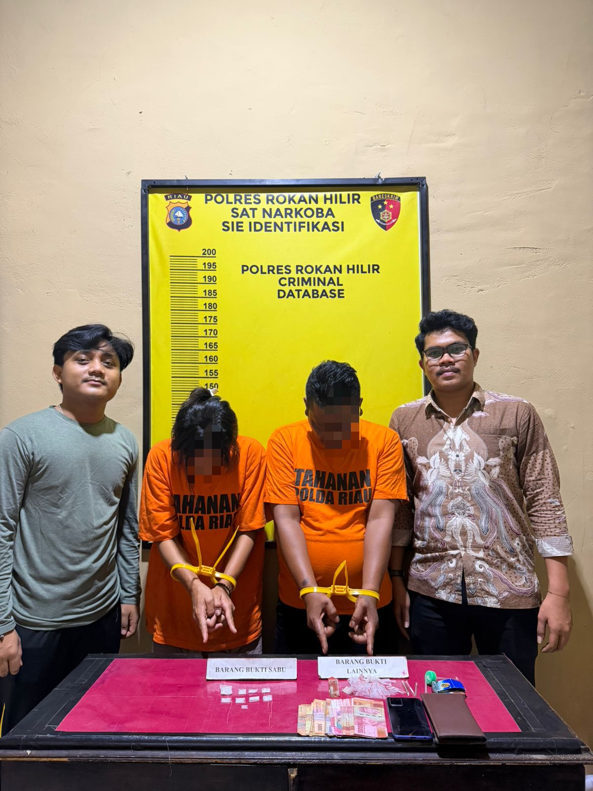 SATGAS ANTI NARKOBA POLRES ROHIL KEMBALI UNGKAP KASUS PEREDARAN SABU SEBERAT 4,62 GRAM