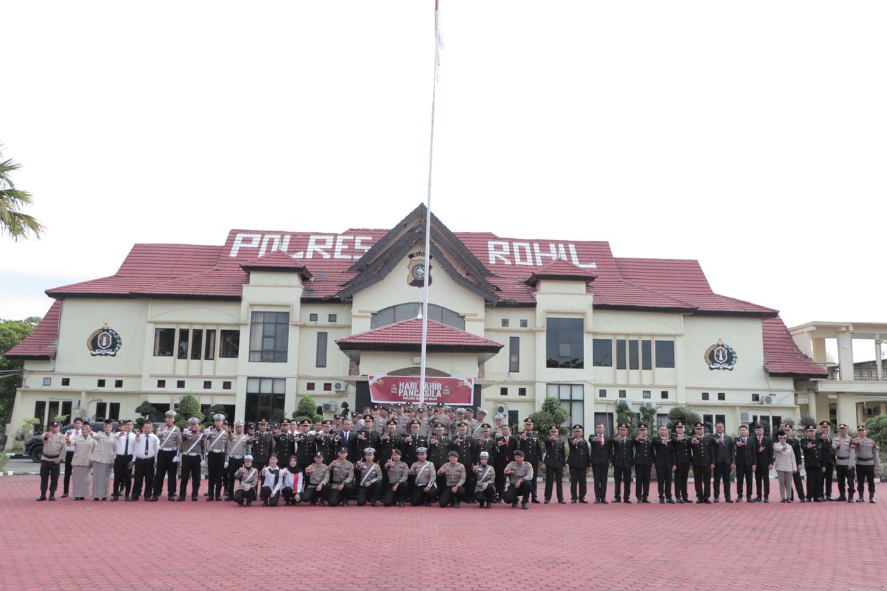 Polres Rokan Hilir Gelar Upacara Peringatan Hari Lahir Pancasila Tahun 2026