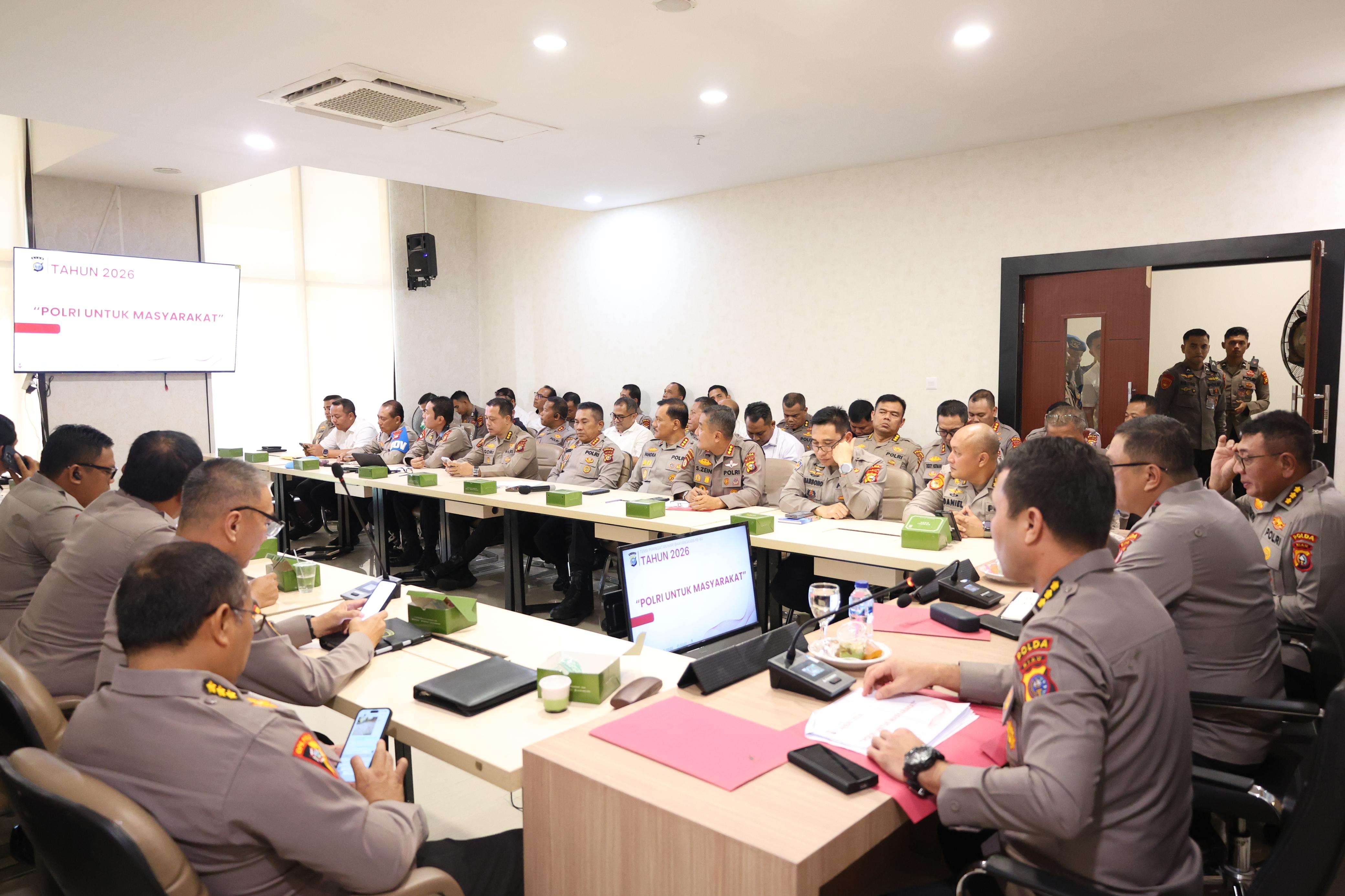 Polda Riau Matangkan Persiapan Hari Bhayangkara ke-80 Melalui Rapat Koordinasi Internal