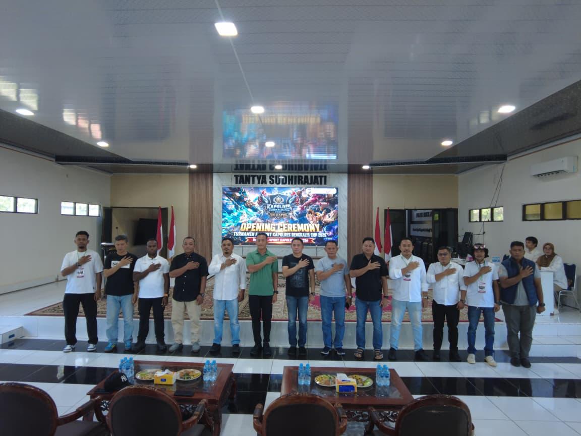POLRES BENGKALIS GELAR TURNAMEN MOBILE LEGENDS, SEMARAKKAN HARI BHAYANGKARA KE-80