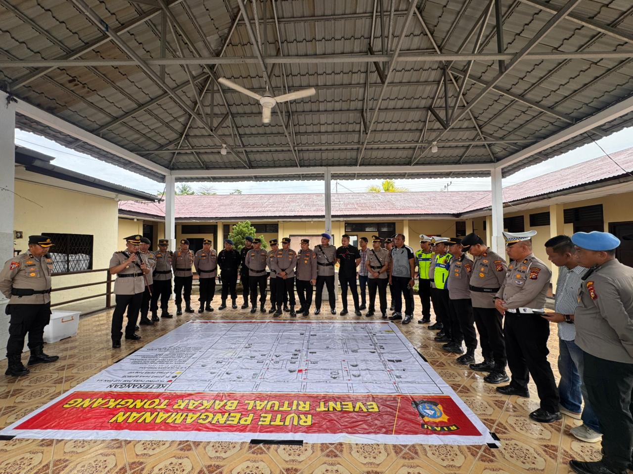 Polres Rokan Hilir Gelar Apel Kesiapan Pengamanan Event Nasional Bakar Tongkang 2026