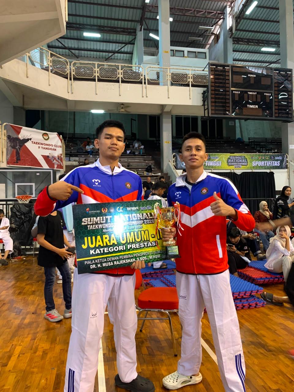 Bharada Sandi Morea Persembahkan Emas, Harumkan Nama Brimob Riau di Sumut Nasional Taekwondo Championship 2026