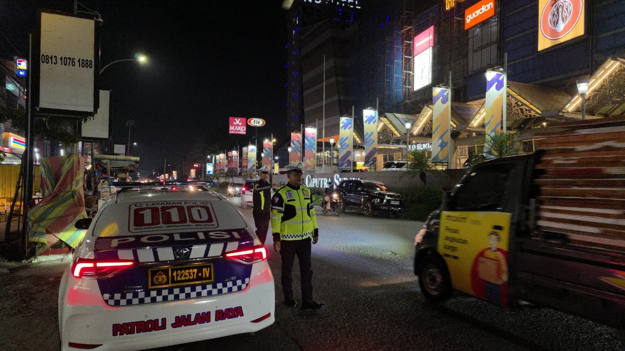 Weekend, Ciptakan Lalu Lintas Aman, Ditlantas Polda Riau Tingkatkan Patroli Hingga Malam Hari