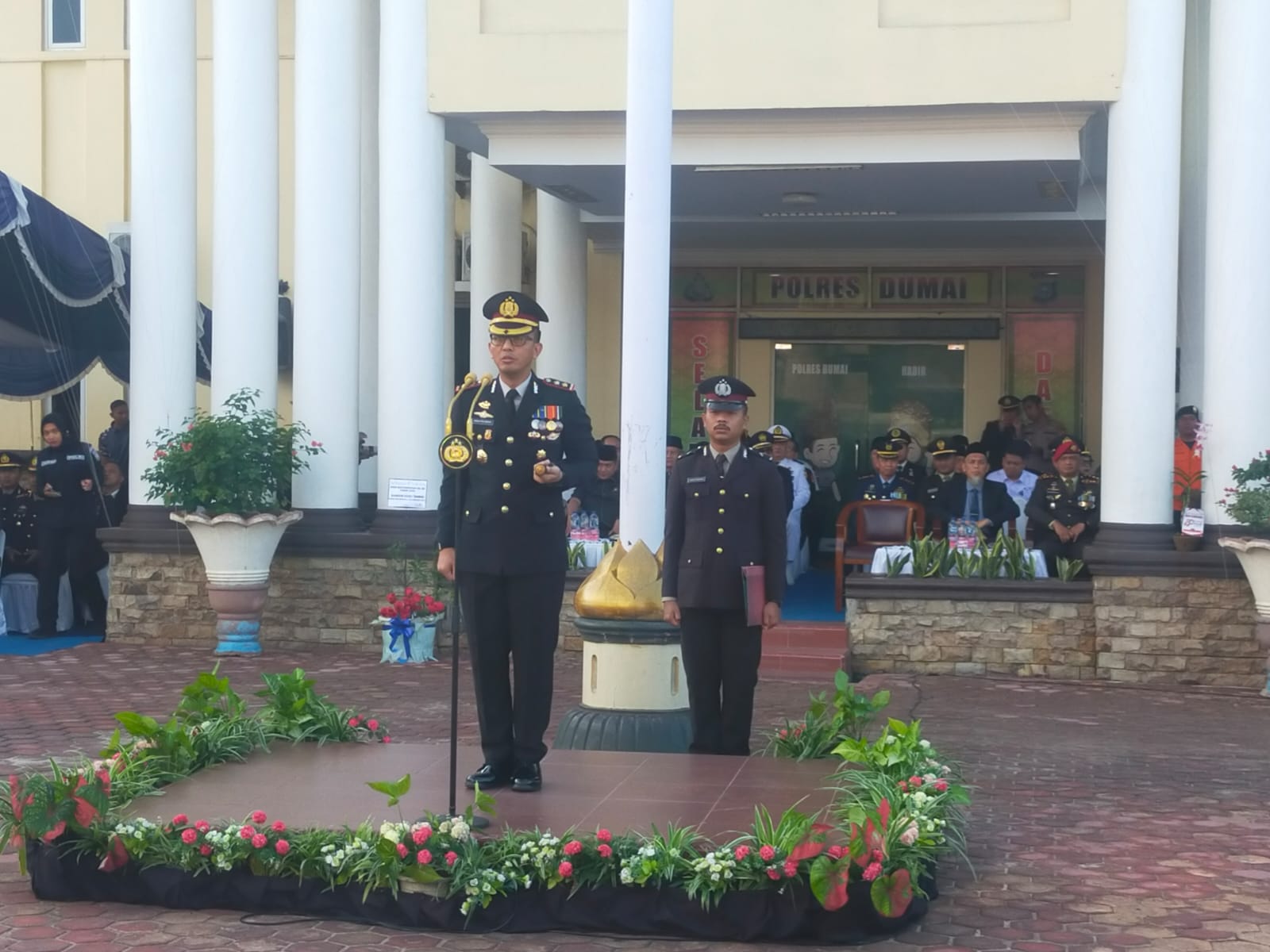 Polres Dumai Peringati Hari Bhayangkara ke-80 Melalui Upacara dan Syukuran Bersama Forkopimda