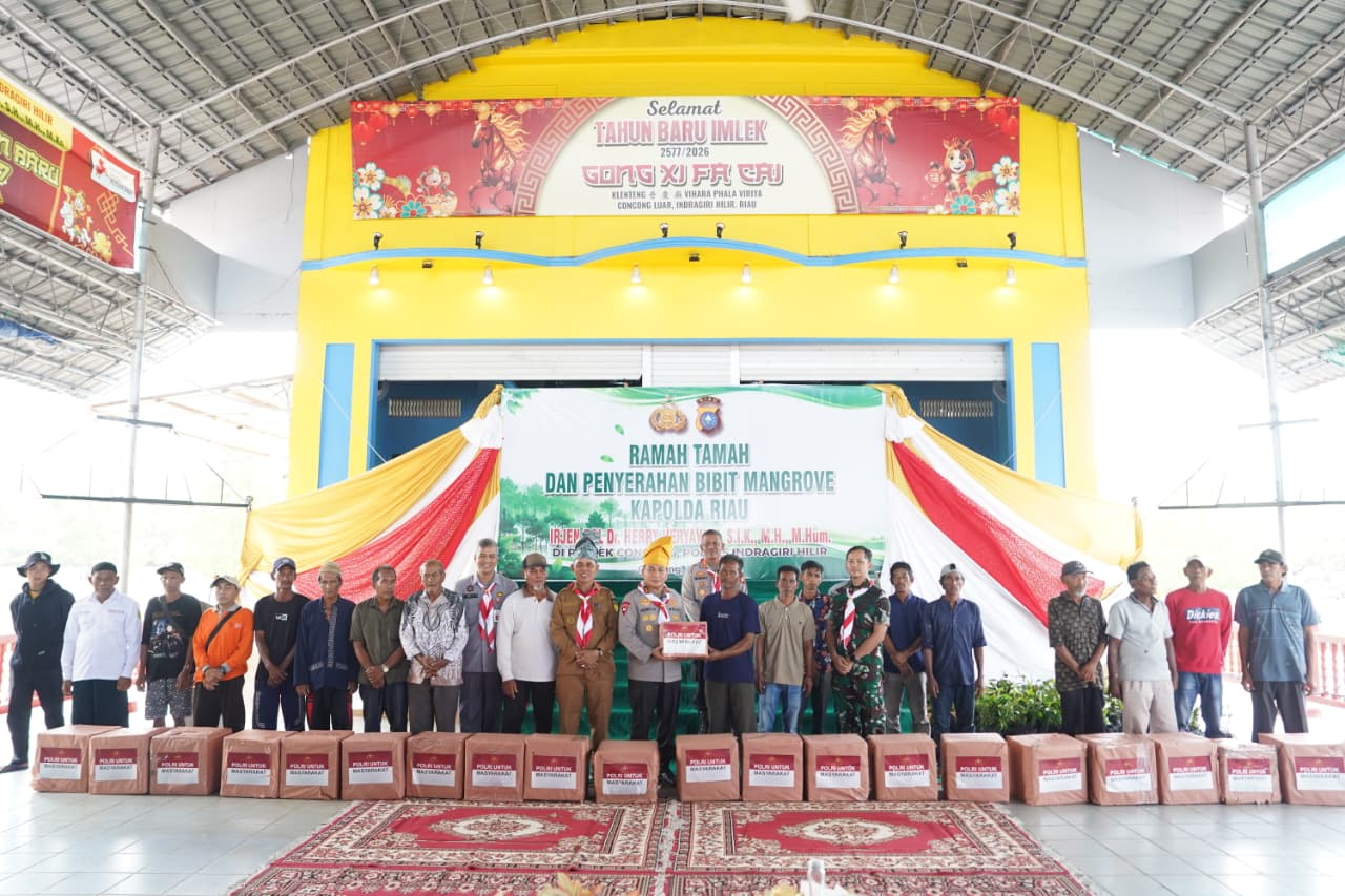 Ekspedisi Merah Putih Presisi di Concong, Kapolda Riau Perkuat Green Policing dan Kepedulian Masyarakat Pesisir