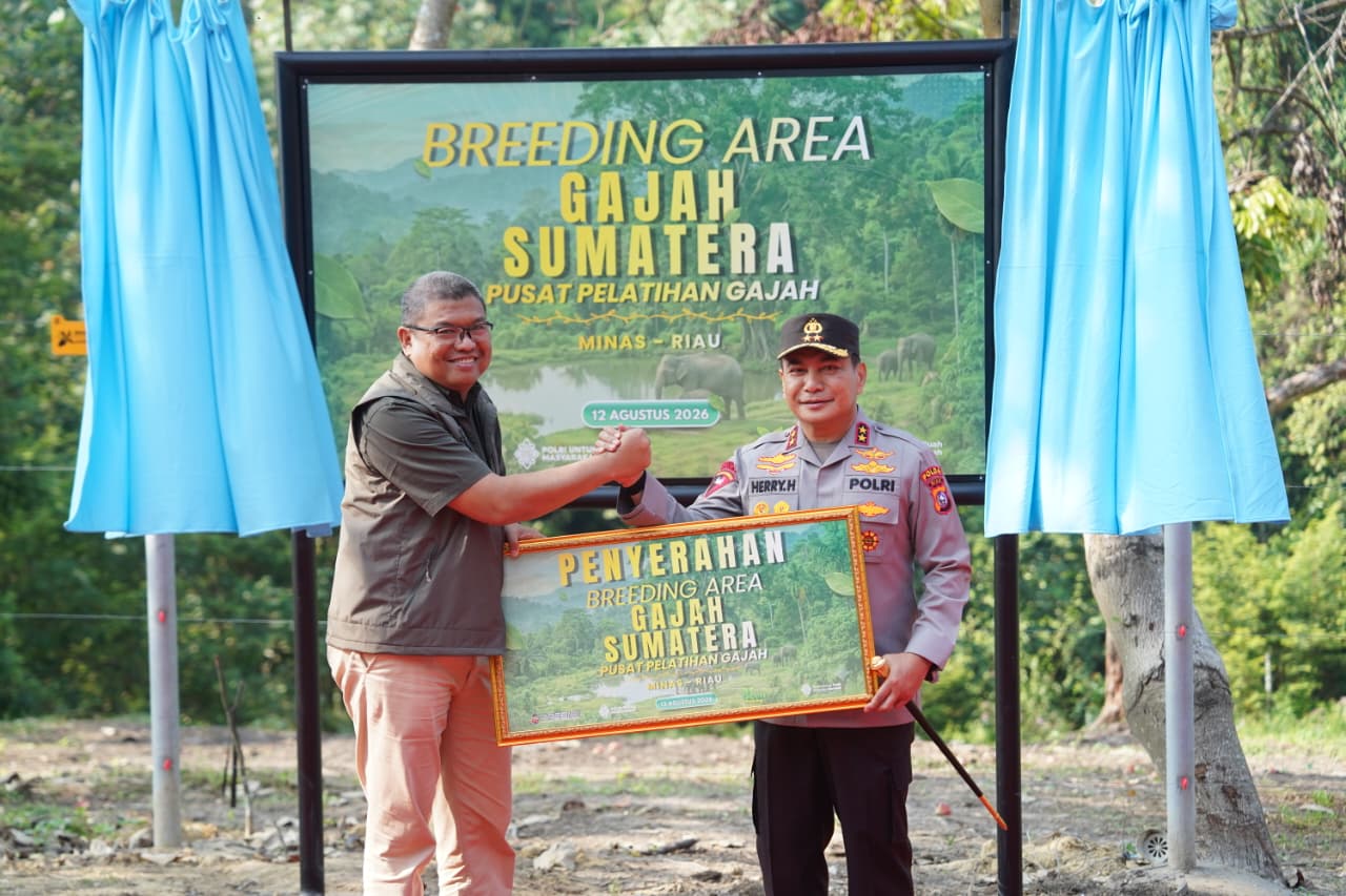 Kapolda Riau Resmikan Breeding Area Gajah Sumatera, Perkuat Komitmen Pelestarian Satwa dan Habitat