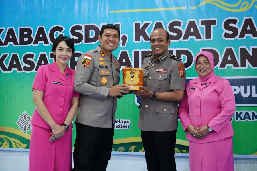 KENAL PAMIT PEJABAT POLRES KEPULAUAN MERANTI, KAPOLRES TEKANKAN SINERGITAS, DISIPLIN DAN INTEGRITAS PERSONEL