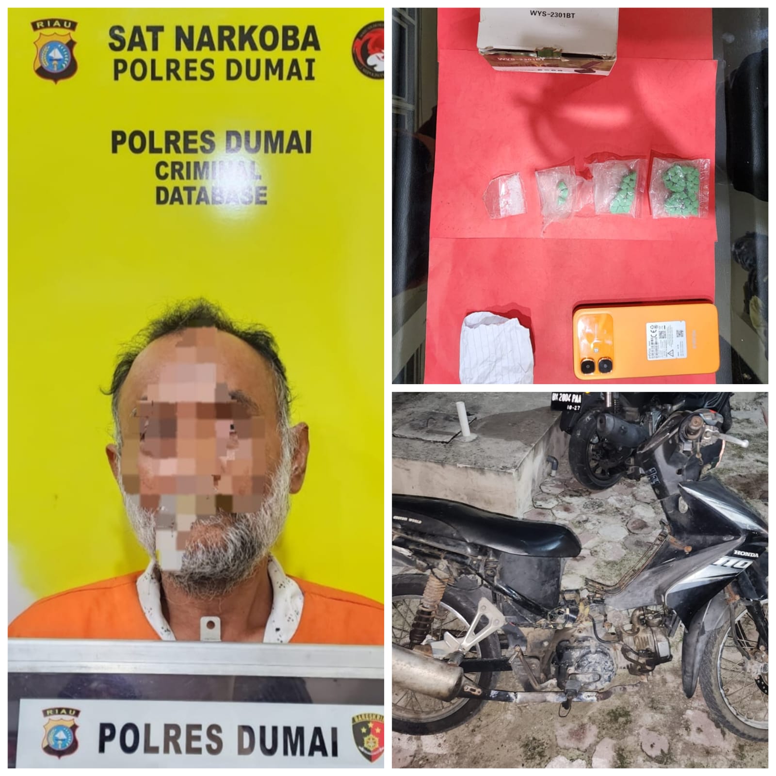 Polres Dumai Ungkap 47 Butir Diduga Pil Ekstasi dan Satu Paket Shabu di Sukajadi