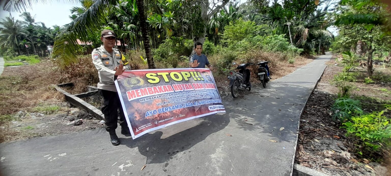 Cegah Kebakaran Hutan dan Lahan, Polisi Sasar Warga Kuala Kampar