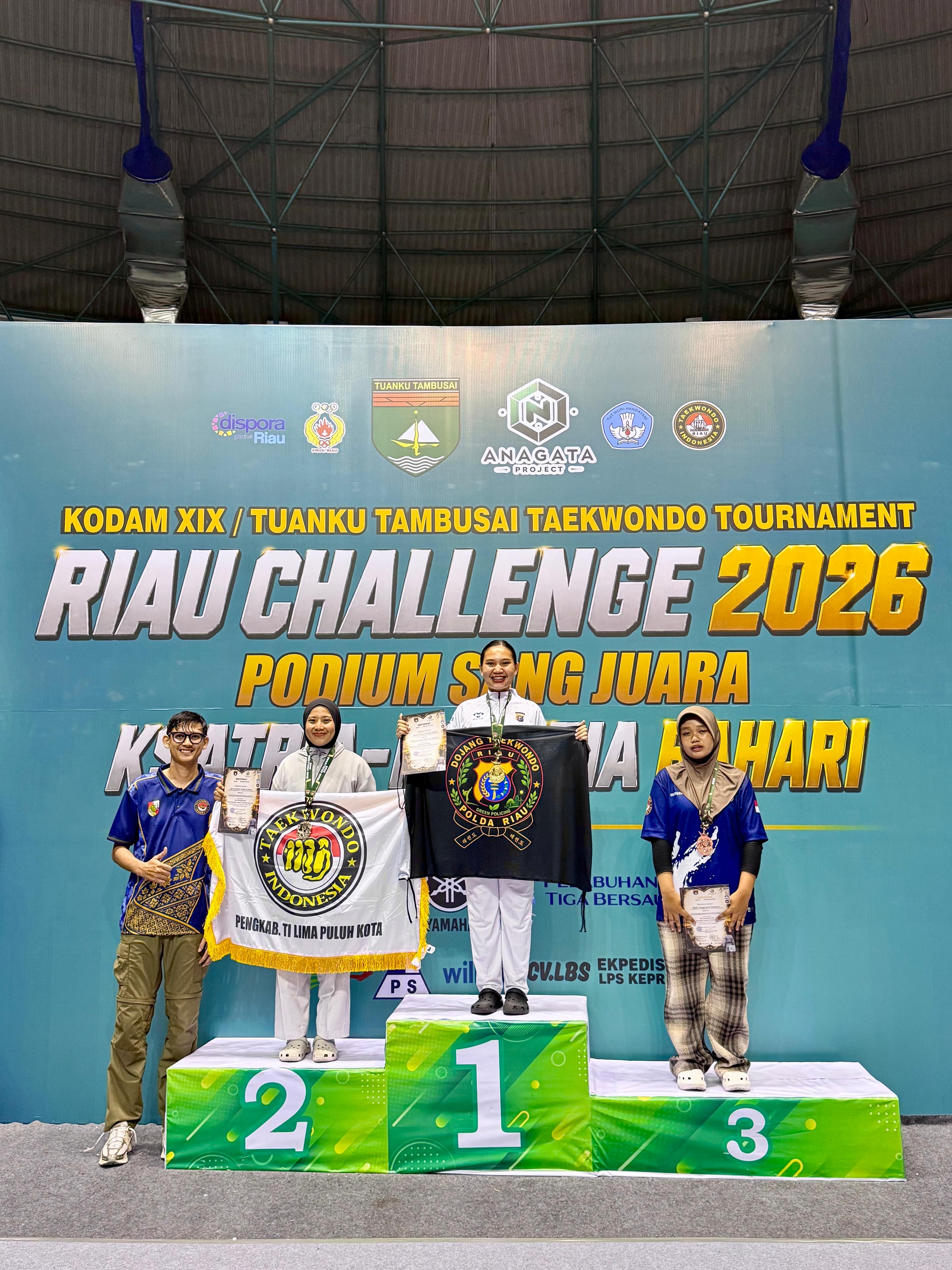 Personel Satlantas Polres Kampar Bangga Bripda Mega Sabet Emas Riau Challenge & Emas Piala Panglima TNI 2026