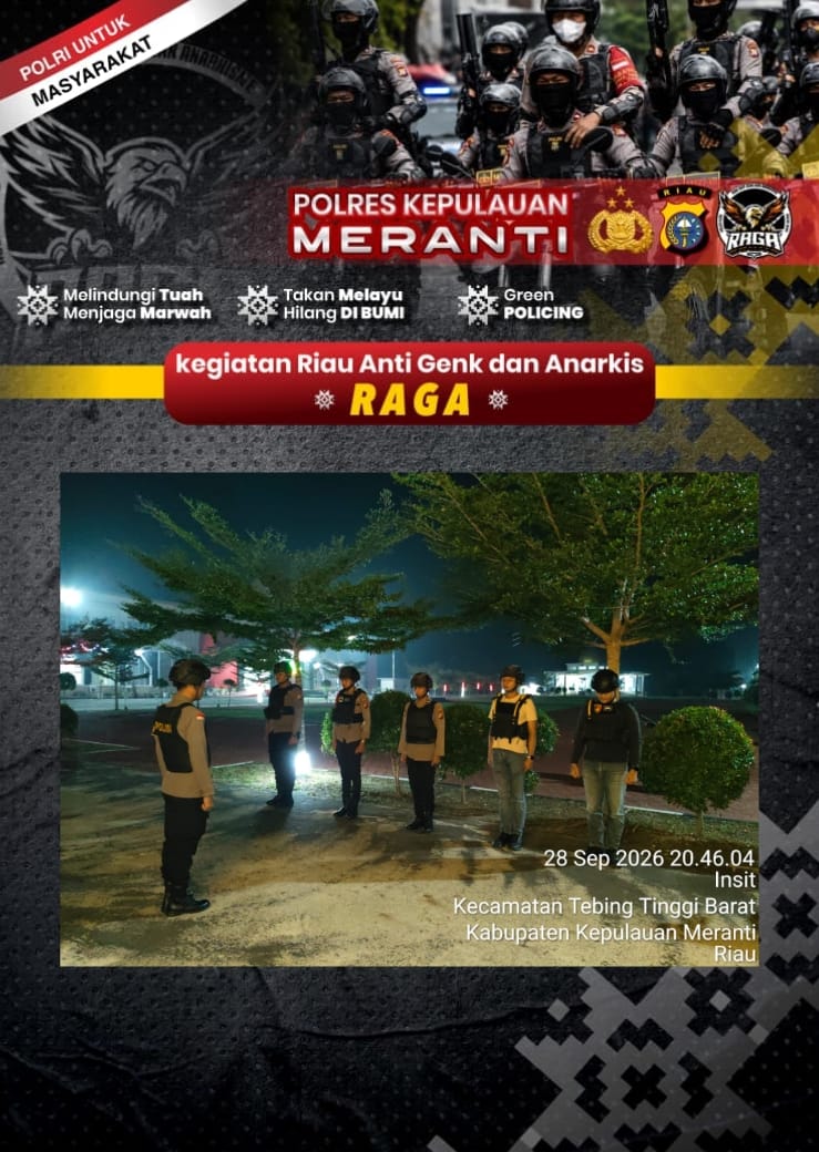 Tim RAGA Polres Meranti Patroli Malam, Cegah Premanisme dan Geng Motor serta Respons Cepat Aduan Masyarakat