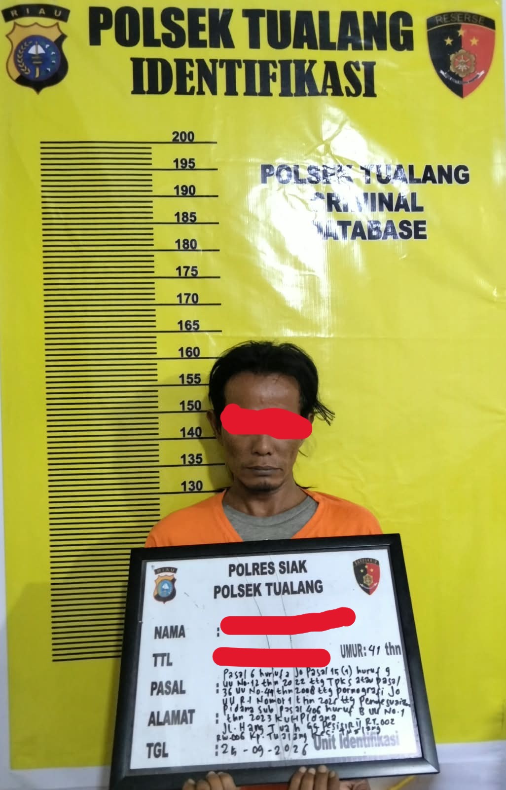 Tim Opsnal Polsek Tualang Ungkap Dugaan Kekerasan Seksual terhadap Anak, Terduga Pelaku Diamankan