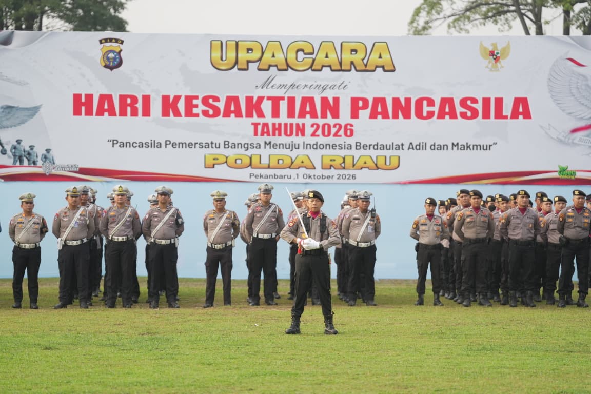 Polda Riau Gelar Upacara Hari Kesaktian Pancasila 2026