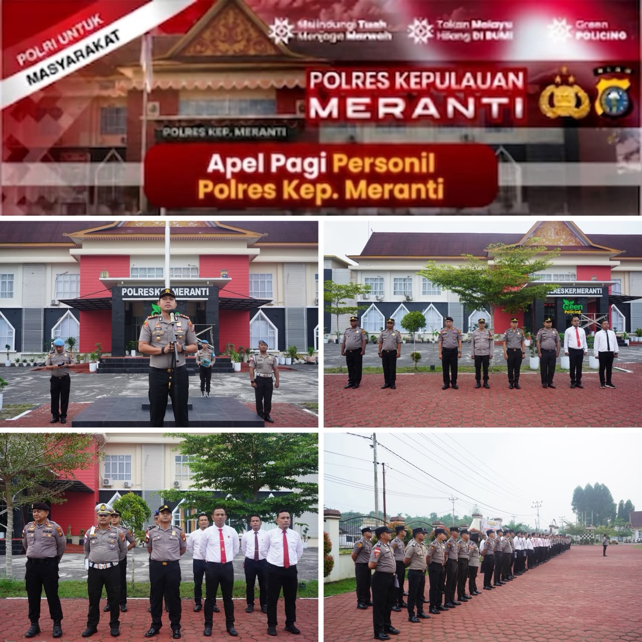 Pimpin Apel Pagi, Kapolres Meranti Tekankan Zero Karhutla, Pengawasan Narkoba hingga Respons Cepat PPA