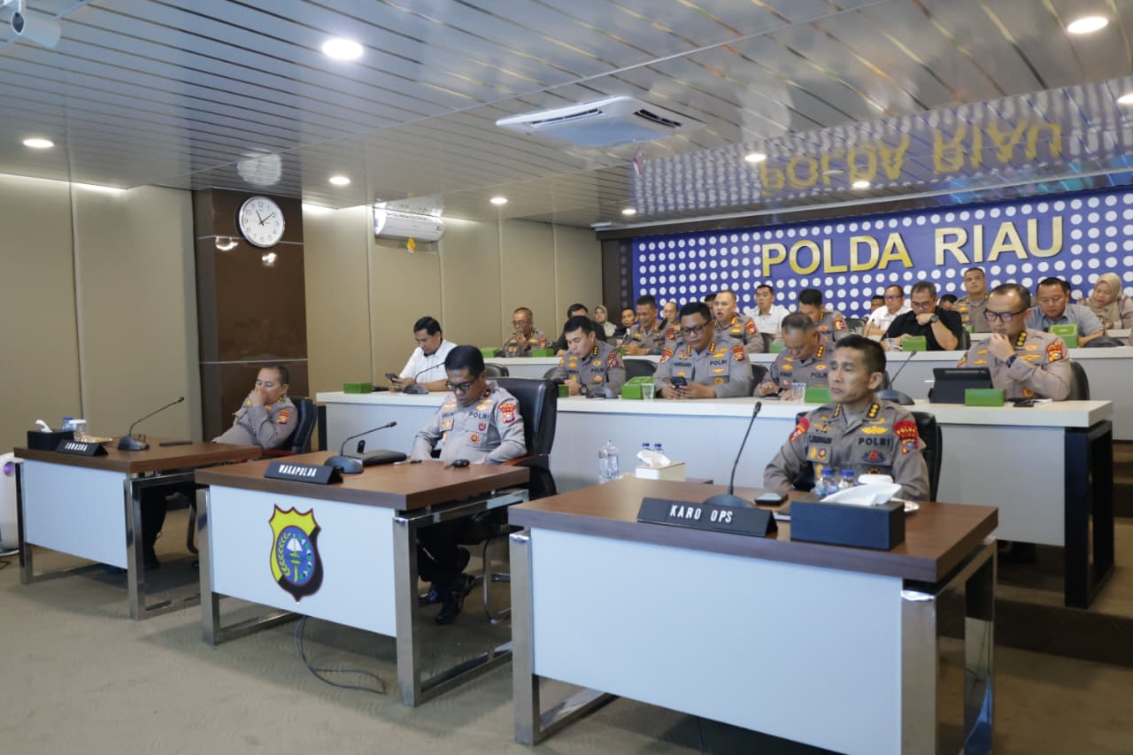 Polda Riau Gelar Rapat Penyusunan RKA-K/L Alokasi Anggaran Polri Tahun Anggaran 2027