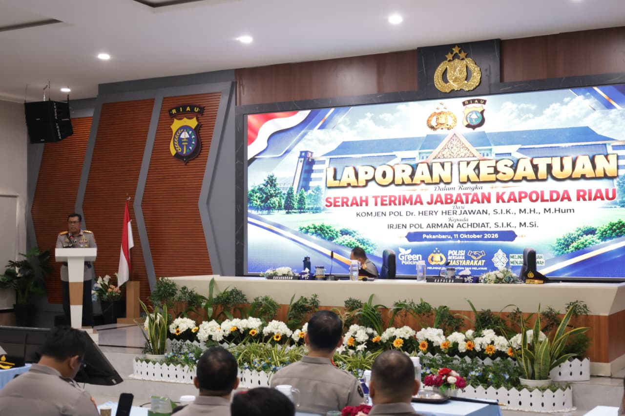 Kapolda Riau Irjen Pol Arman Achdiat Komitmen Lanjutkan Green Policing dan Program Unggulan Polda Riau