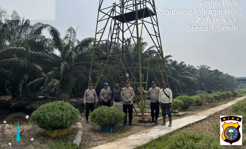 Polsek Kuindra Supervisi Operasi Aman Nusa II, Cek Kesiapan Sarpras Karhutla di PT IGJA