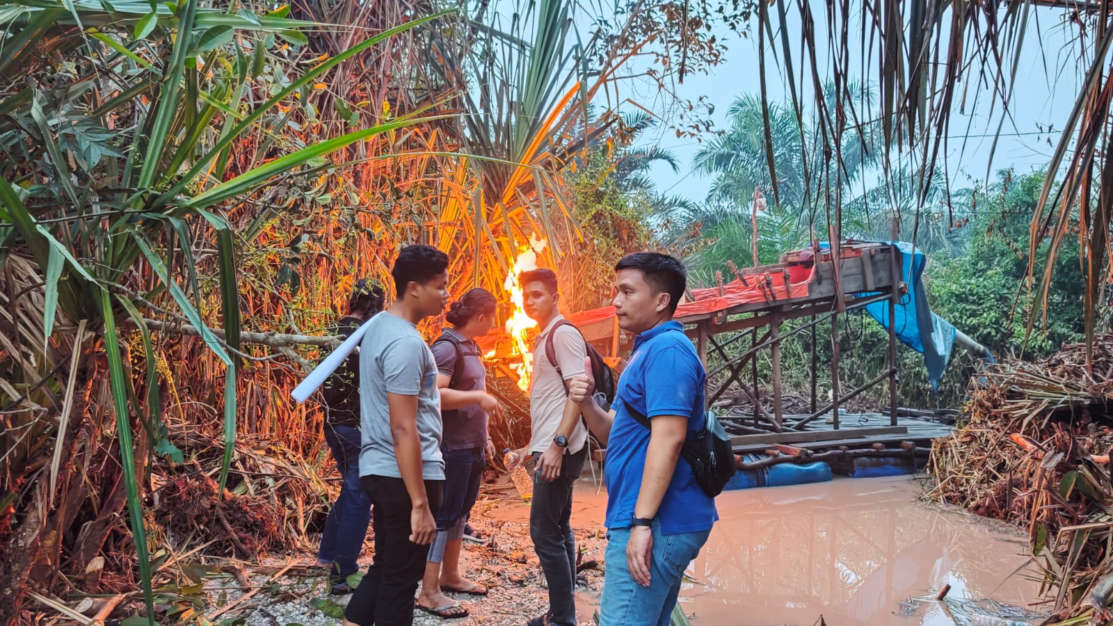 Polres Inhu Musnahkan PETI di Rakit Kulim