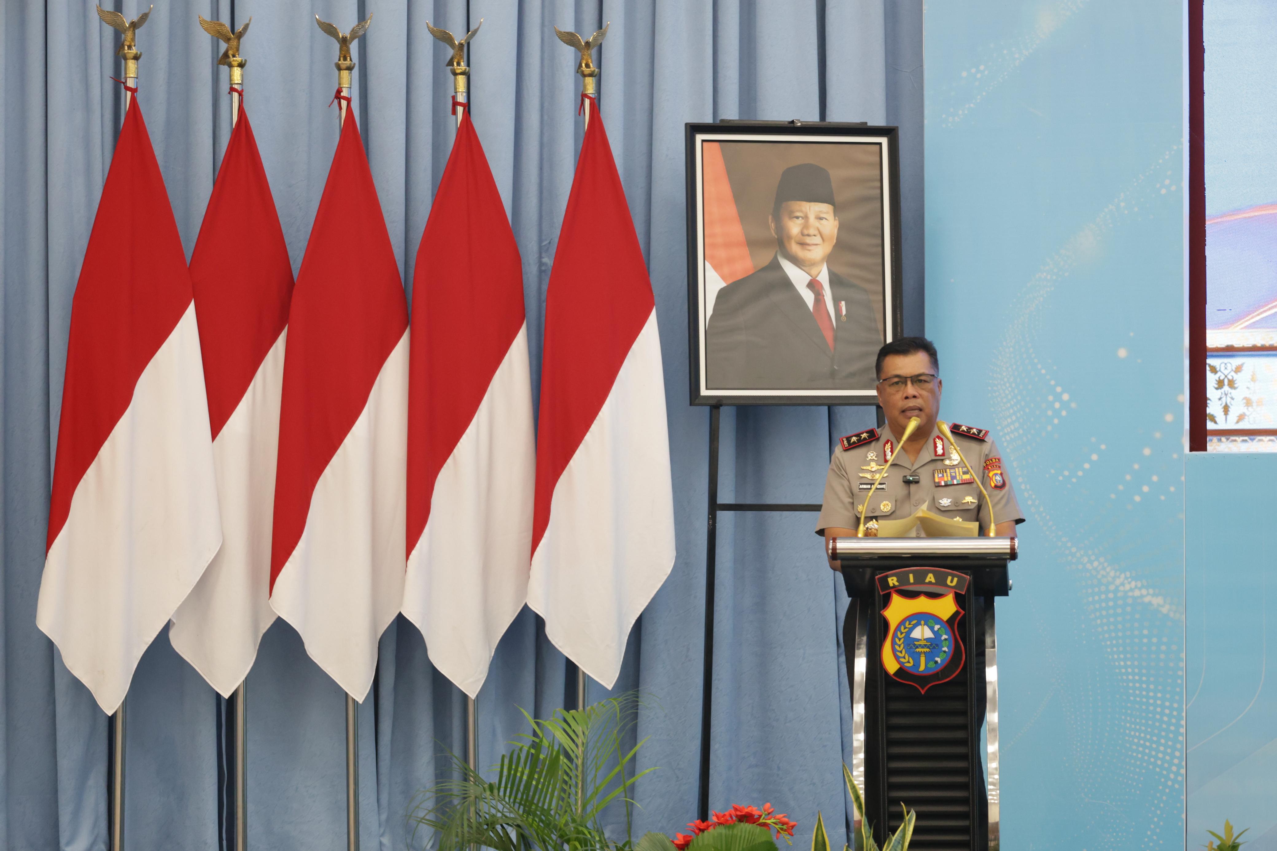 Kenal Pamit Dir Lantas dan Kapolresta Pekanbaru, Kapolda Riau Tekankan Profesionalisme dan Pelayanan Humanis