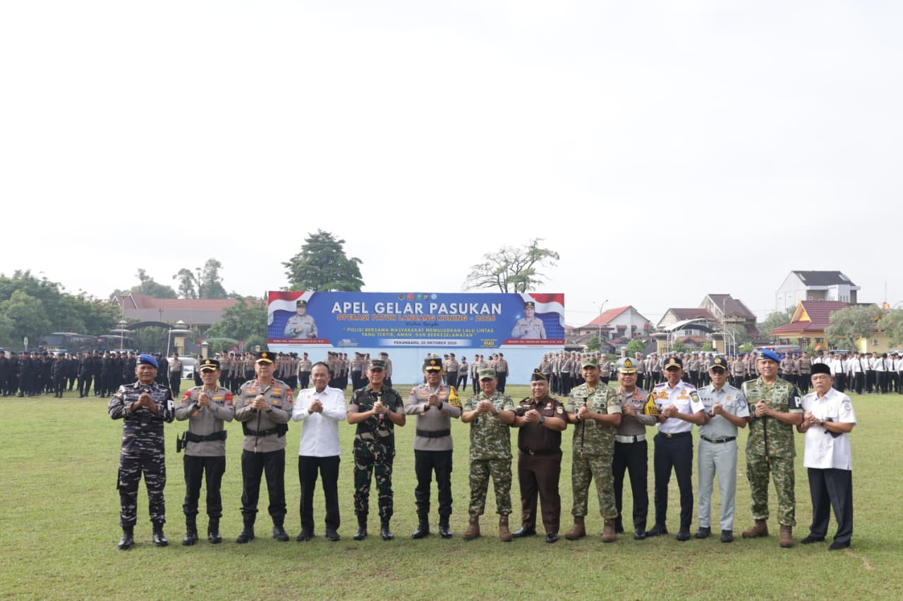Operasi Patuh Lancang Kuning 2026 Dimulai, Polda Riau Kerahkan 971 Personel