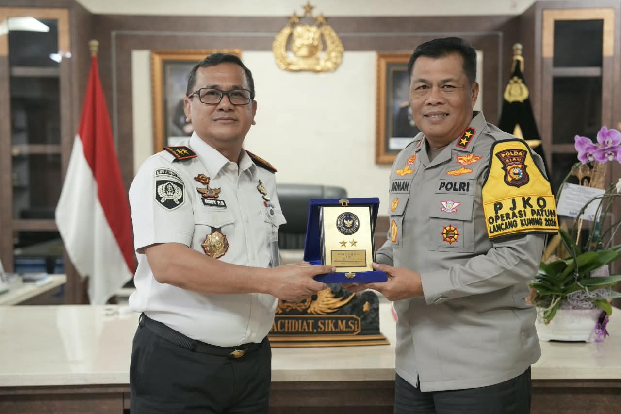 Kapolda Riau Terima Silaturahmi Kepala Kanwil Kemenimpas, Perkuat Sinergi Antarinstansi