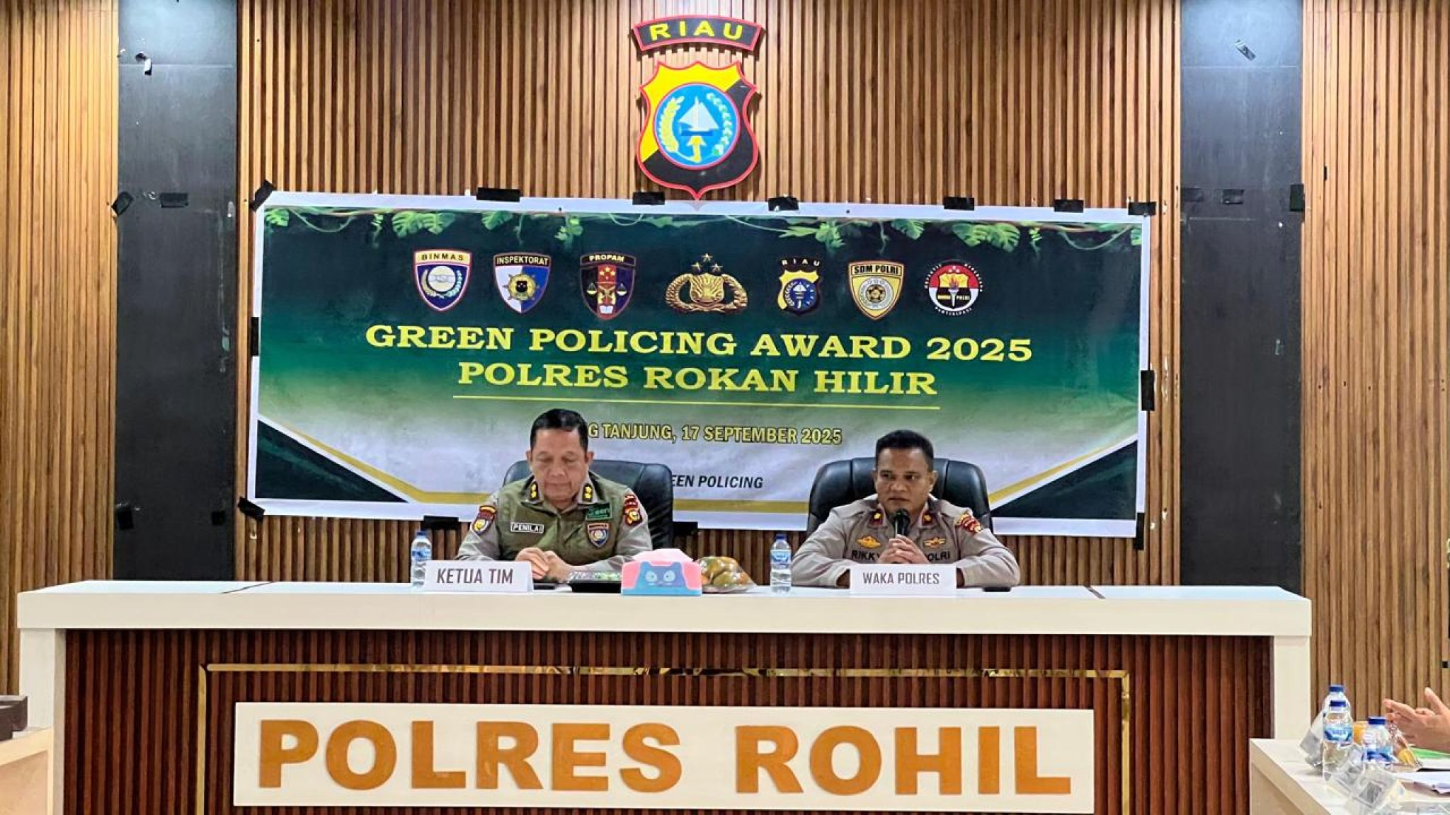 Tim Green Policing Award Melaksanakan Penilaian Bhabinkamtibmas Jajaran Polres Rohil
