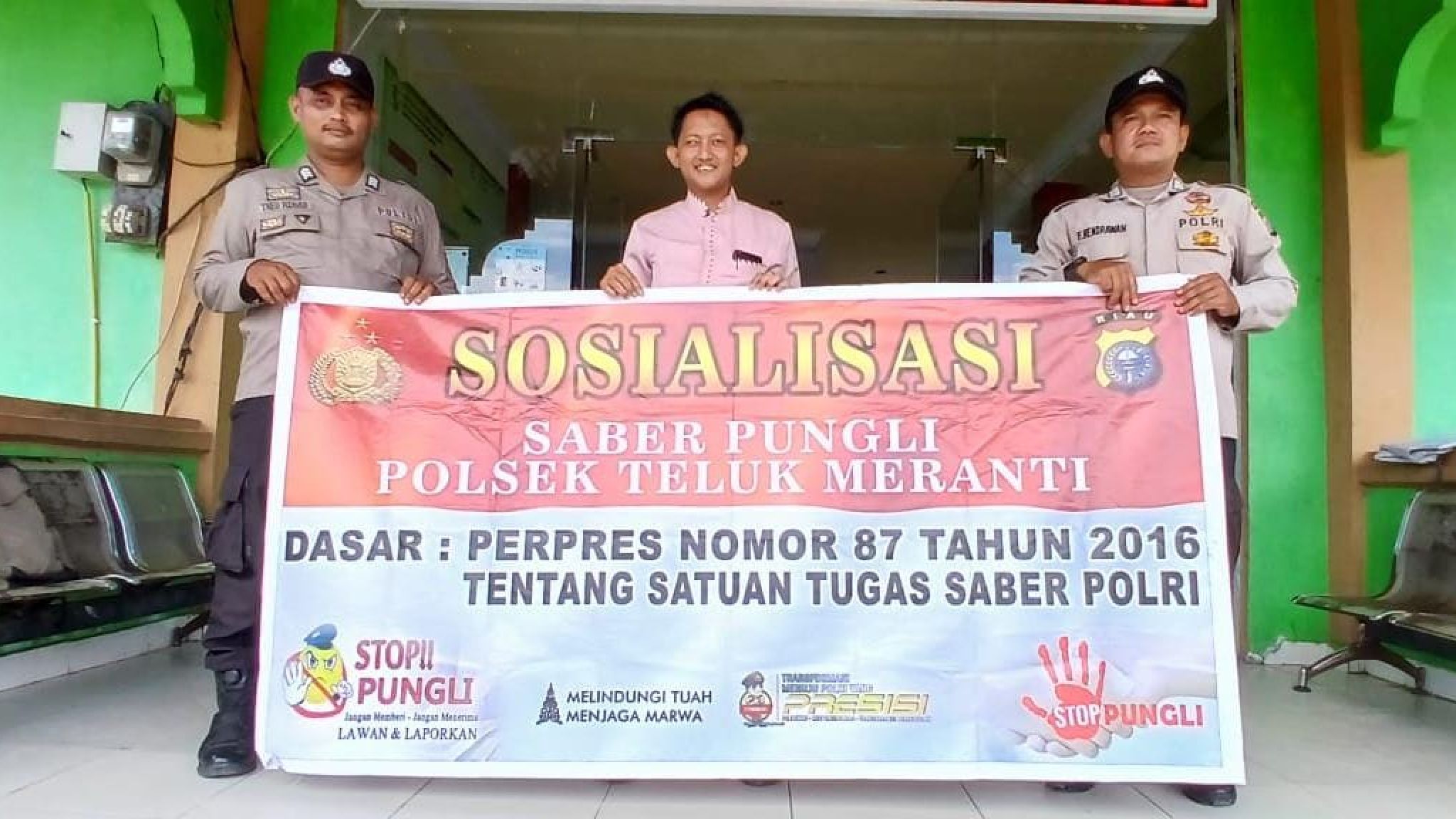 Polsek Teluk Meranti Gelar Patroli dan Sosialisasi Saber Pungli di Tiga Titik Pelayanan Publik