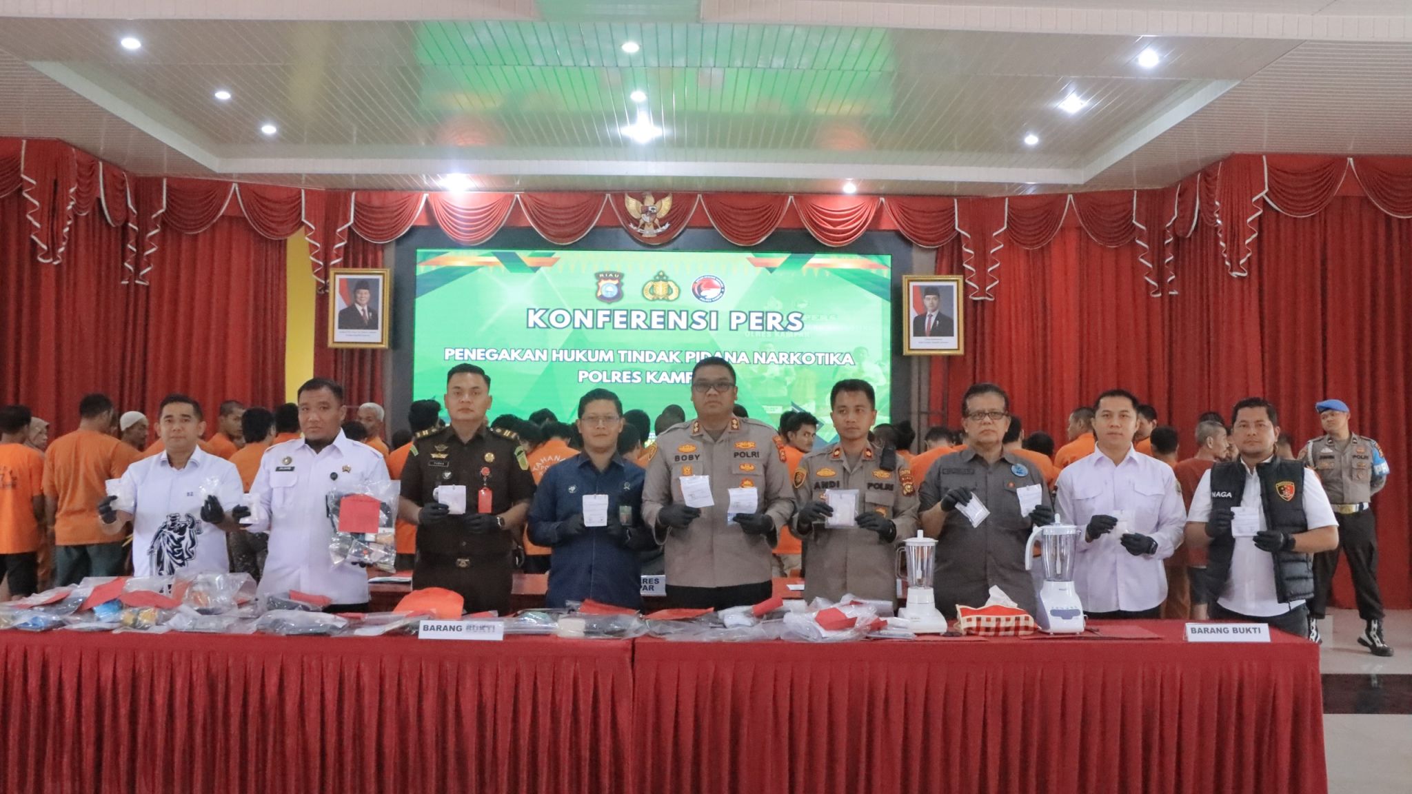 Sikat Habis! Polres Kampar Amankan 66 Gembong Narkoba, Sita Ratusan Gram Sabu dan Ribuan Ekstasi, Operasi Antik Berhasil!