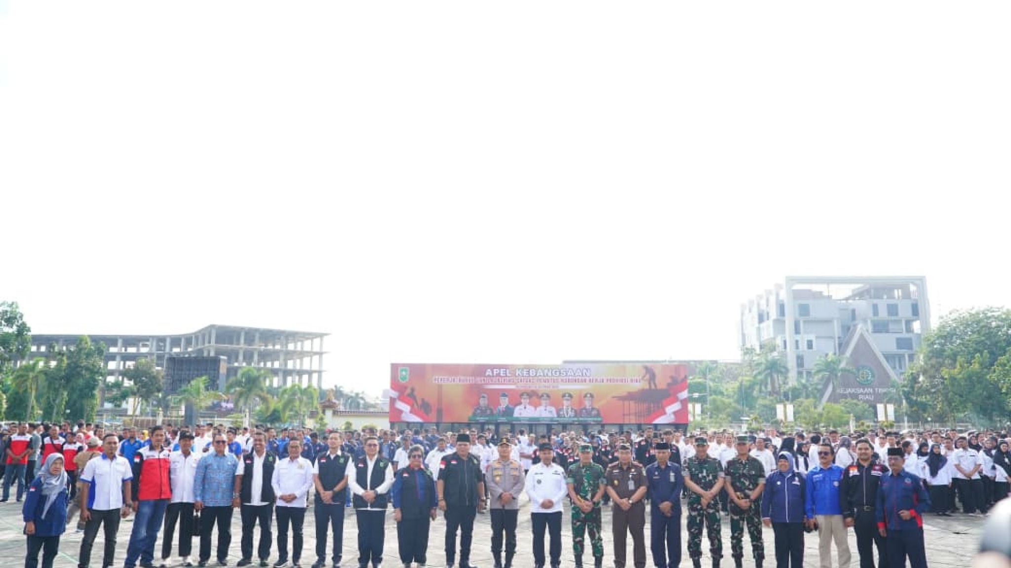 Satgas Kebangsaan untuk Pekerja Riau: Apel Kebangsaan dan Launching Satuan Tugas Pemutusan Hubungan Kerja Provinsi Riau