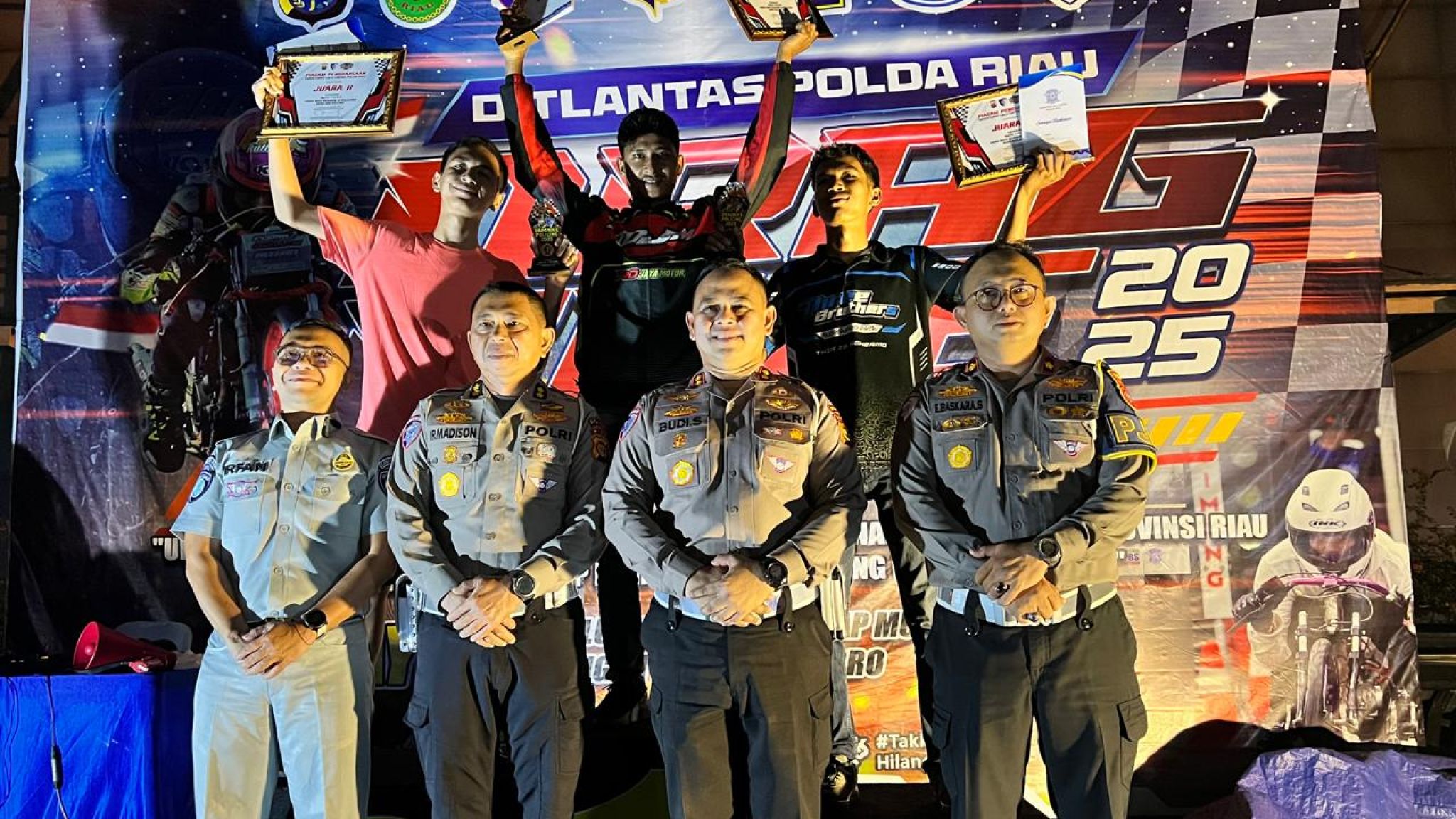 Drag Bike Session VI Ditlantas Polda Riau: Upaya Proaktif Tekan Balap Liar dan Gali Bibit Pembalap Muda