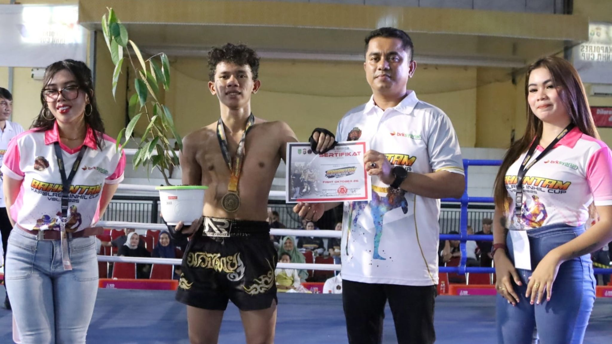 Kapolres Inhil Buka Ajang “Bahantam Kapolres Inhil Cup Vol. I 2025” Untuk Jaring Bibit Atlet Freestyle Boxing Dan Muaythai Ne