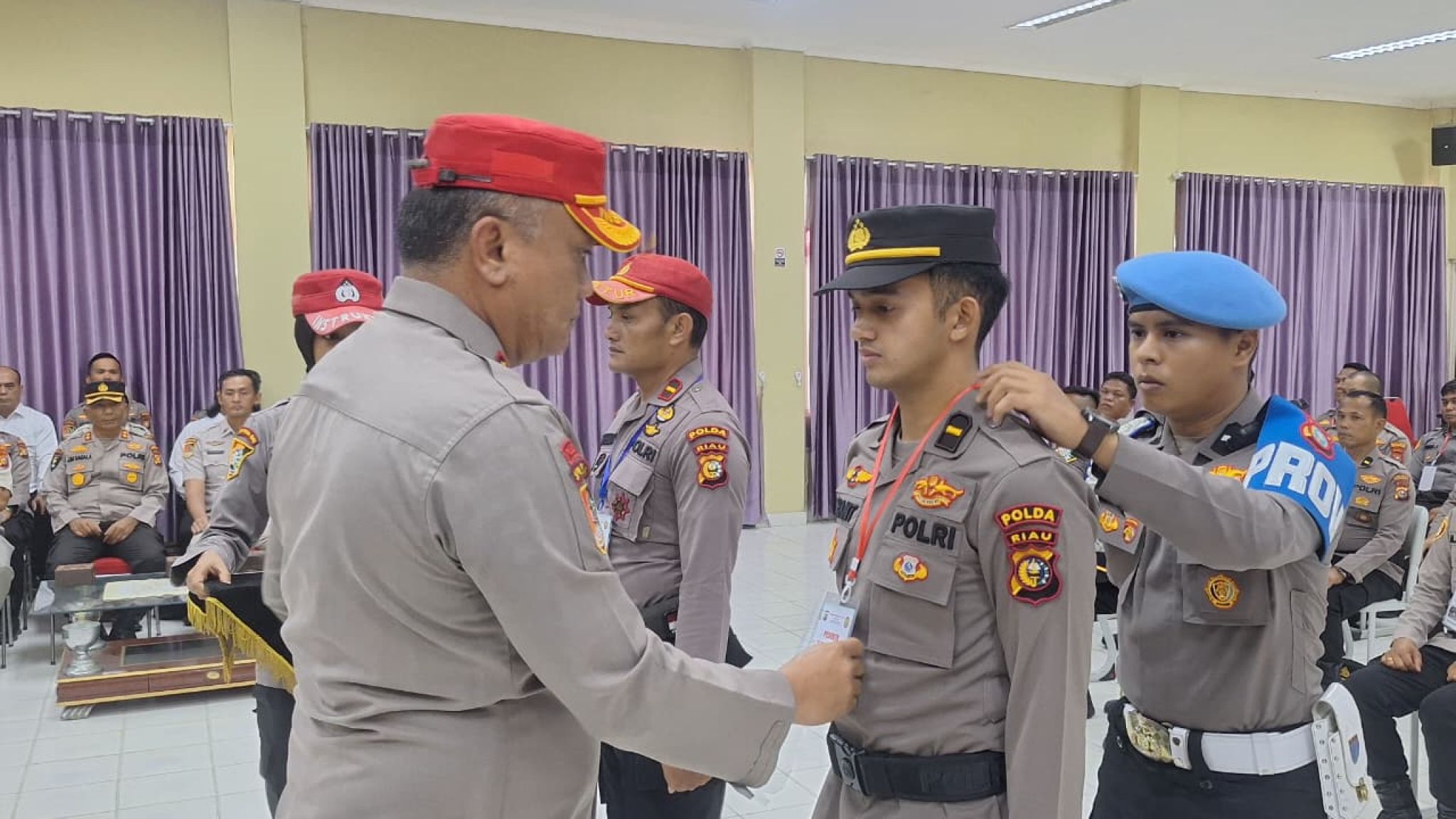 Polda Riau Gelar Pelatihan Kompetensi PAMAPTA, Jadi Garda Terdepan Pelayanan Polri