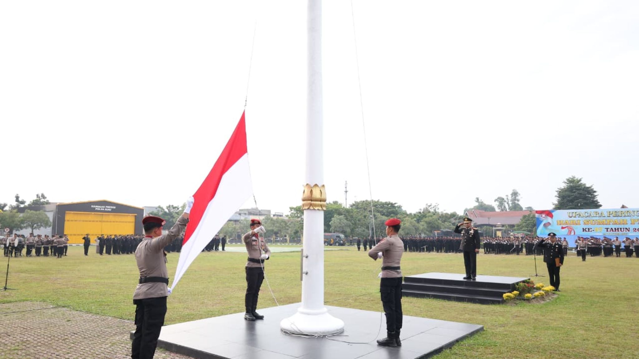 Polda Riau Gelar Upacara Hari Sumpah Pemuda, Teguhkan Semangat Persatuan dan Dedikasi