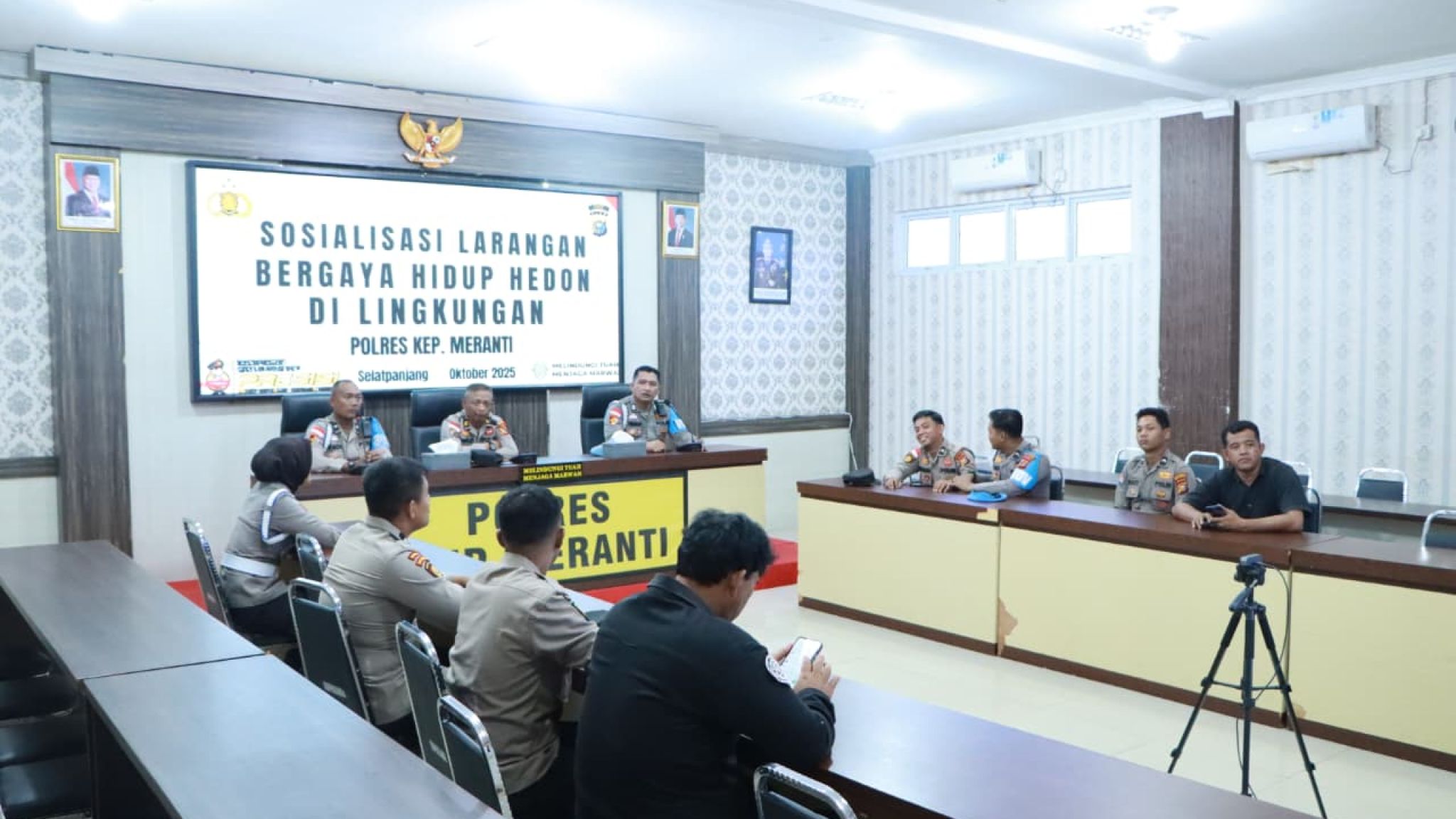 Polres Kepulauan Meranti Gelar Sosialisasi Larangan Gaya Hidup Hedon di Lingkungan Polri