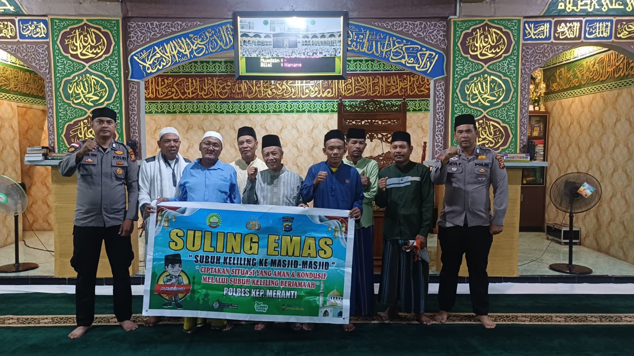 Personel Kompi Siaga I Regu 3 Polres Kep. Meranti Laksanakan Kegiatan SULING di Masjid Al-Kautsar